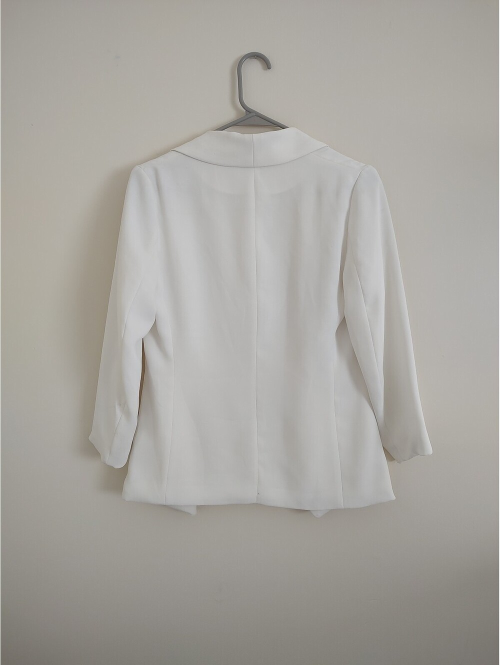 H&M Women's White Blazer Jacket Size US - Picture 3 of 8